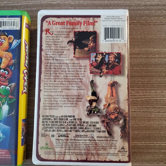 2 Muppet Movies VHS - The Great Muppet Caper and Muppet Treasure Island - Picture 6 of 10